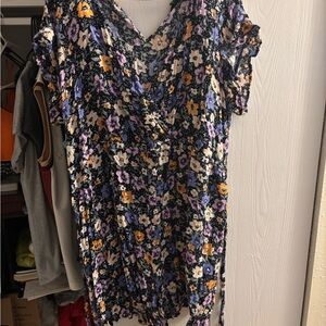 Floral V-Neck Romper